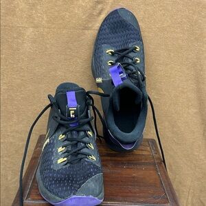 Men's Athletic Basketball Shoes - Black & Purple men’s 12